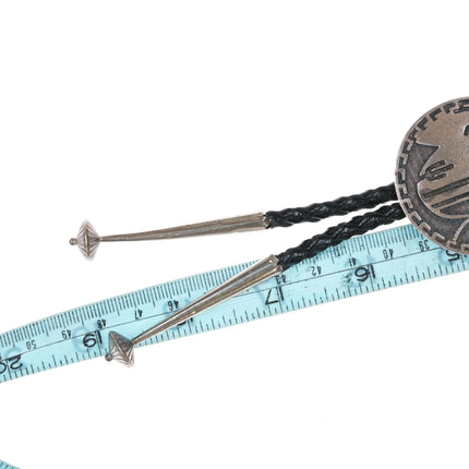 Vintage Silver Cloud Sterling silver bolo tie overlay style - Estate Fresh Austin