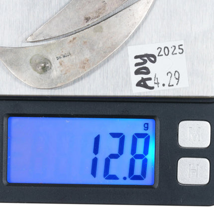 Victoria Maase Stoll Large Sterling Jasper long earrings - Estate Fresh Austin