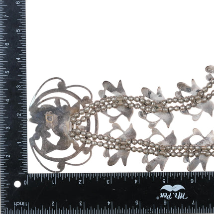 Porfilio Sheyka (1938-1982) Zuni Birds squash blossom necklace sterling silver - Estate Fresh Austin