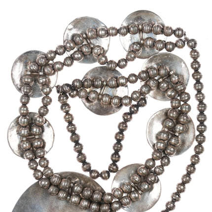 Harry Spencer Navajo sterling silver cardinal squash blossom necklace Redbirds - Estate Fresh Austin