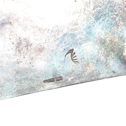 1980's Southwestern sterling silver bear paw belt buckle overlay style - Estate Fresh Austin