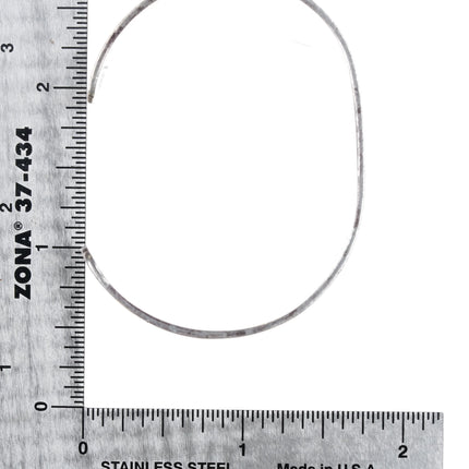 6.1" Vintage Native American sterling silver cuff bracelet w/overlay design - Estate Fresh Austin