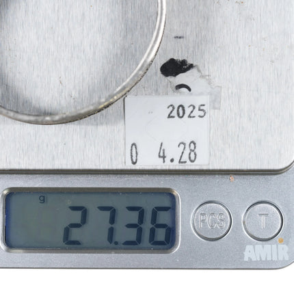 5.5" Lomayoosi Hopi Jonah Hill Tufa Cast sterling cuff bracelet silver - Estate Fresh Austin