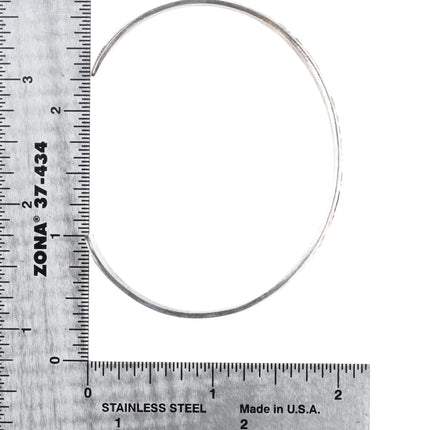 7" Tom and Sylvia Kee Navajo sterling silver gold filled storyteller cuff bracelet - Estate Fresh Austin