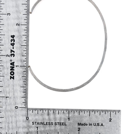 6.5" Hopi overlay water pattern cuff bracelet Sterling silver - Estate Fresh Austin