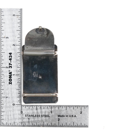 c1940's Joe Mora Carmel CA Sterling silver Art Deco belt buckle - Estate Fresh Austin