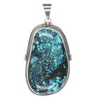 Roie Jaque Navajo sterling larger turquoise pendant - Estate Fresh Austin