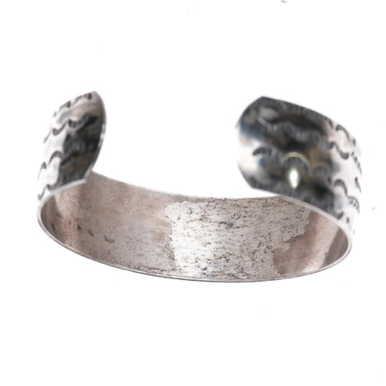 6.5" c1930's Mohawk Trail Fred Harvey era sterling souvenir cuff bracelet - Estate Fresh Austin