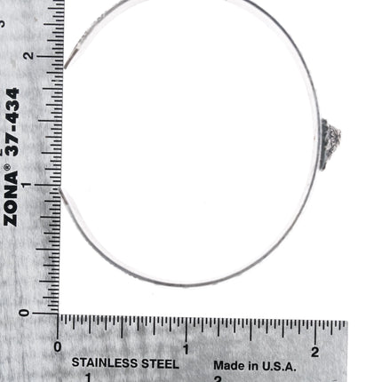 6.5" c1930's Mohawk Trail Fred Harvey era sterling souvenir cuff bracelet - Estate Fresh Austin