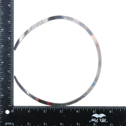 Retired James Avery thick band sterling silver collar necklace - Estate Fresh Austin