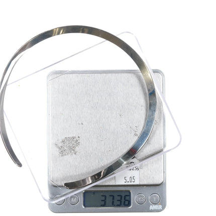 Retired James Avery thick band sterling silver collar necklace - Estate Fresh Austin