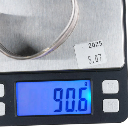 6.25" Vintage Tahe Navajo multi Band sterling silver twisted wire cuff bracelet - Estate Fresh Austin