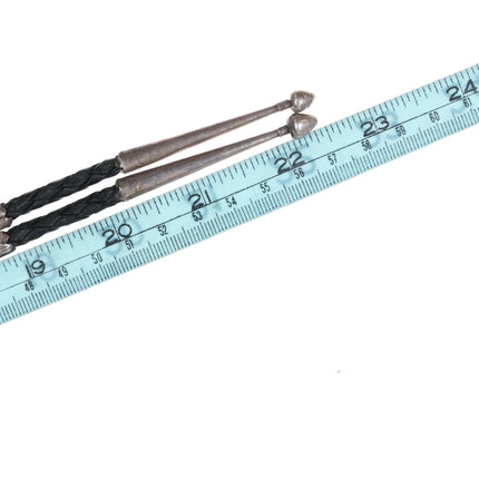 80's-90's Vintage Turquoise inlaid Agate sterling silver bolo tie - Estate Fresh Austin