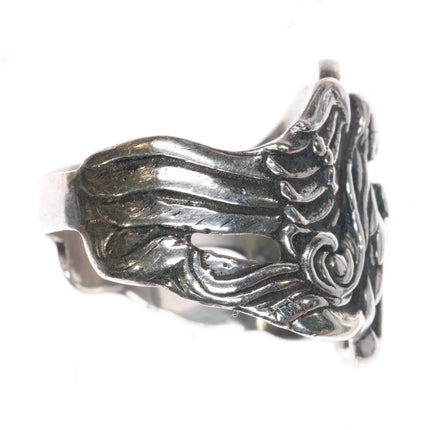 sz9 Retired James Avery Mermaid angel praying ring sterling silver - Estate Fresh Austin