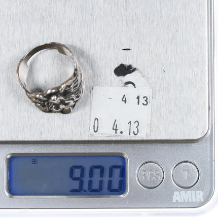 sz9 Retired James Avery Mermaid angel praying ring sterling silver - Estate Fresh Austin