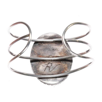 6" RV Vintage Sugilite sterling silver cuff bracelet - Estate Fresh Austin