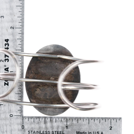 6" RV Vintage Sugilite sterling silver cuff bracelet - Estate Fresh Austin