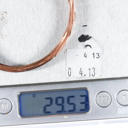 6.6" Nakai Navajo Copper chip inlay cuff bracelet - Estate Fresh Austin