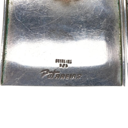 Pat Areias Huge sterling silver modernist clip-on earrings - Estate Fresh Austin