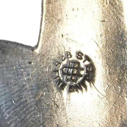 Antique Unger Brothers Art Nouveau Sterling silver belt buckle - Estate Fresh Austin