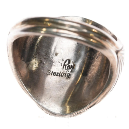 sz13 Silver Ray Navajo sterling silver eagle ring - Estate Fresh Austin