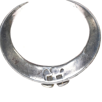 6" OR Santa Fe Sterling silver cuff bracelet w/ brass accent - Estate Fresh Austin