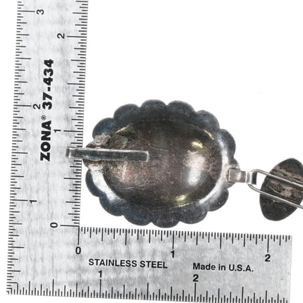 c1940's Navajo Fred Harvey sterling silver link stamped concho belt - Estate Fresh Austin