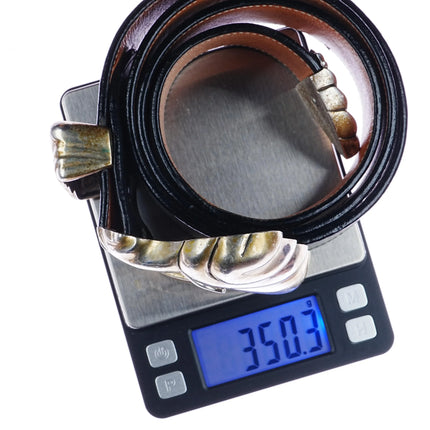 1.5" Huge 1992 Kokopelli Designs Sterling silver Ranger belt buckle set - Estate Fresh Austin