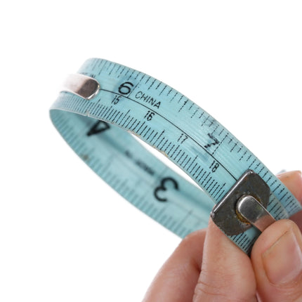 7.25" Southwestern modernist sterling silver cuff bracelet signed - Estate Fresh Austin