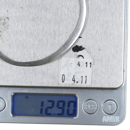 7.25" Southwestern modernist sterling silver cuff bracelet signed - Estate Fresh Austin