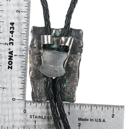 c1960 Southwestern sterling silver, diamond, and cz bolo tie - Estate Fresh Austin