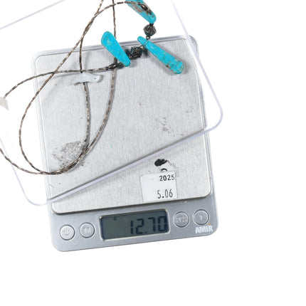 1970's Zuni sterling silver, turquoise, carved shell fetish birds necklace - Estate Fresh Austin