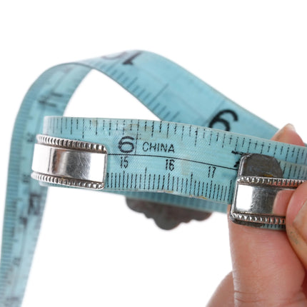 6.75" Leonard Platero Navajo sterling and turquoise cluster cuff bracelet - Estate Fresh Austin