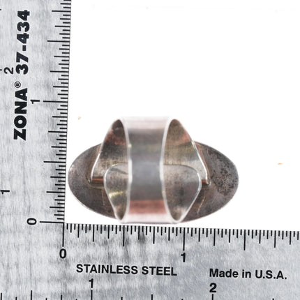 sz9.75-adjustable KD Southwestern sterling silver high grade variscite ring - Estate Fresh Austin