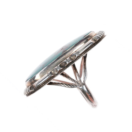 sz7 William G Johnson Navajo sterling silver turquoise ring - Estate Fresh Austin