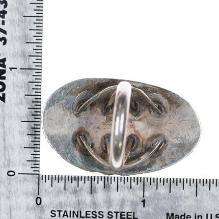 sz7 William G Johnson Navajo sterling silver turquoise ring - Estate Fresh Austin