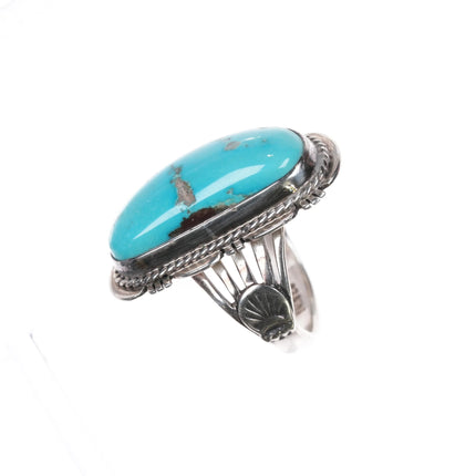 sz7 MP Sterling silver and turquoise southwestern native American ring - Estate Fresh Austin