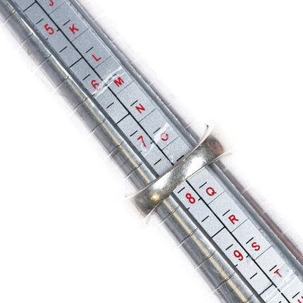 sz7.5 Savati 22k gold bezel Sterling silver Mediterranean coral ring - Estate Fresh Austin