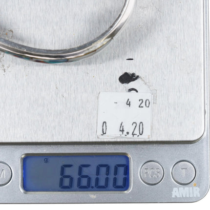 7.12" southwestern Sterling silver intarsia inlay Kokopelli cuff bracelet - Estate Fresh Austin