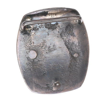 HEAVY southwestern sterling silver paw print belt buckle - Estate Fresh Austin