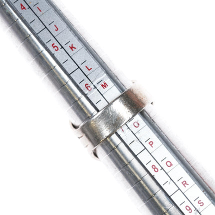 sz7 c1950's Navajo sterling silver Fox turquoise ring - Estate Fresh Austin