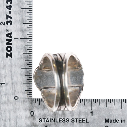 sz11 Paul Miller Modernist sterling silver Azurite ring - Estate Fresh Austin