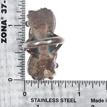 sz6.25 BBJ Vintage Native American sterling silver and turquoise ring - Estate Fresh Austin