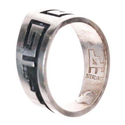 sz6.5 Patrick Tewawina Hopi overlay ring sterling silver - Estate Fresh Austin