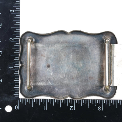 1976 Diablo Hand Engraved Sterling silver US Dollar belt buckle - Estate Fresh Austin