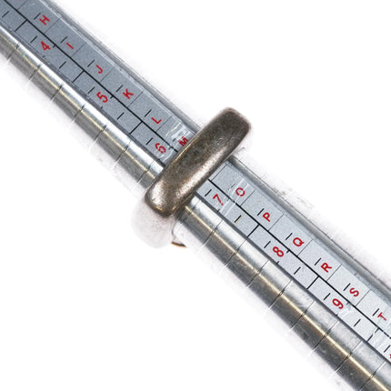 Sz6.5 Haggai 18k gold Bezel Sterling silver iolite ring - Estate Fresh Austin