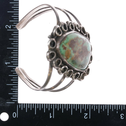 6.125" 60's-70's Navajo sterling silver Royston turquoise cuff bracelet - Estate Fresh Austin