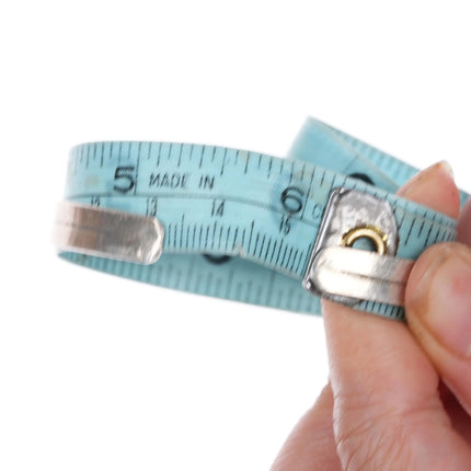 6.1" Vintage Zuni sterling silver double row snake eye turquoise cuff bracelet - Estate Fresh Austin