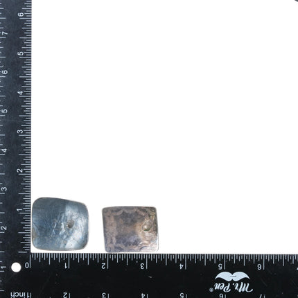 1990's Santa Fe Artisan cross/gemset sterling silver earrings collection - Estate Fresh Austin