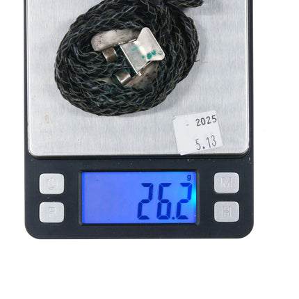 c1980 Felicita Chavez Zuni sterling silver thunderbird bolo tie - Estate Fresh Austin